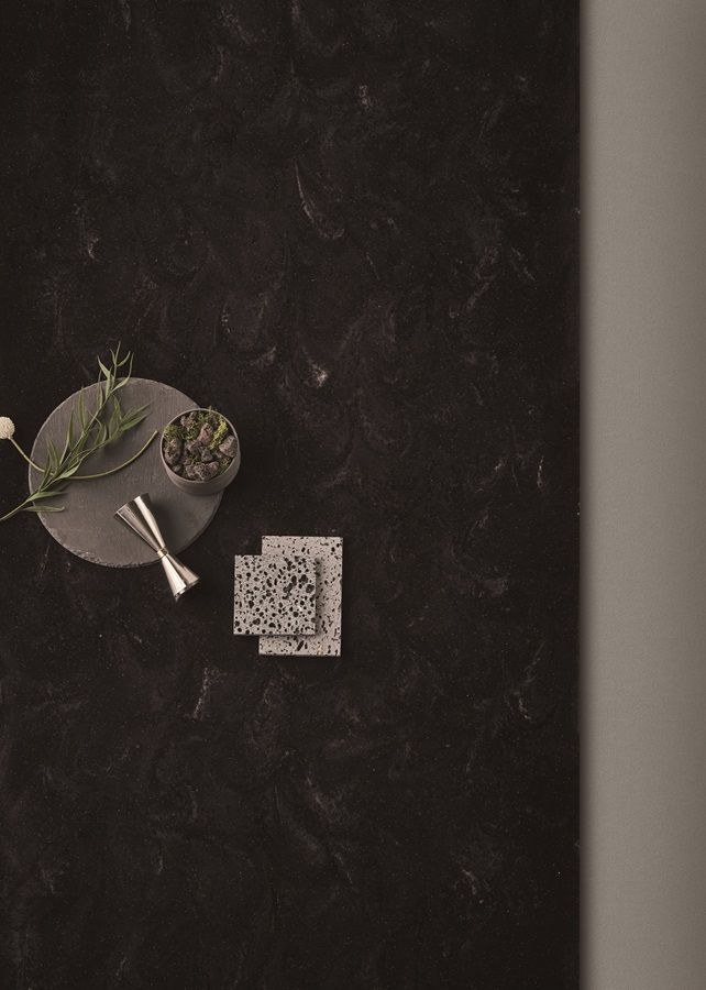 Aurora Nero, HIMACS – Solid Surface フローリング | LX Hausys JP